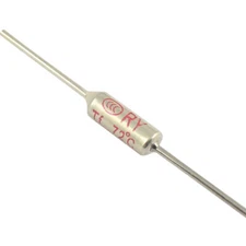 5Pcs RY Microtemp Thermal Fuse Axial Type TF Cutoff 72℃ 10A 250V