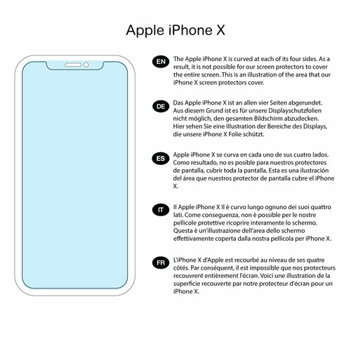 Protector de pantalla para Apple iPhone X / XS (edición ultra resistente, sin cristal) | Magicsc - Imagen 5 de 5