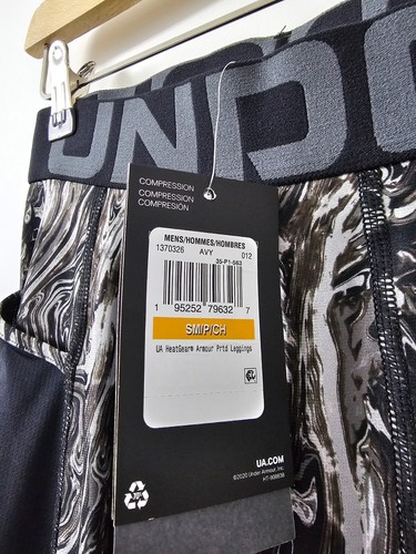 Under Armour Herren Heatgear Grafik Kompression Seitentasche Leggings Gr. Small - Bild 4 von 8