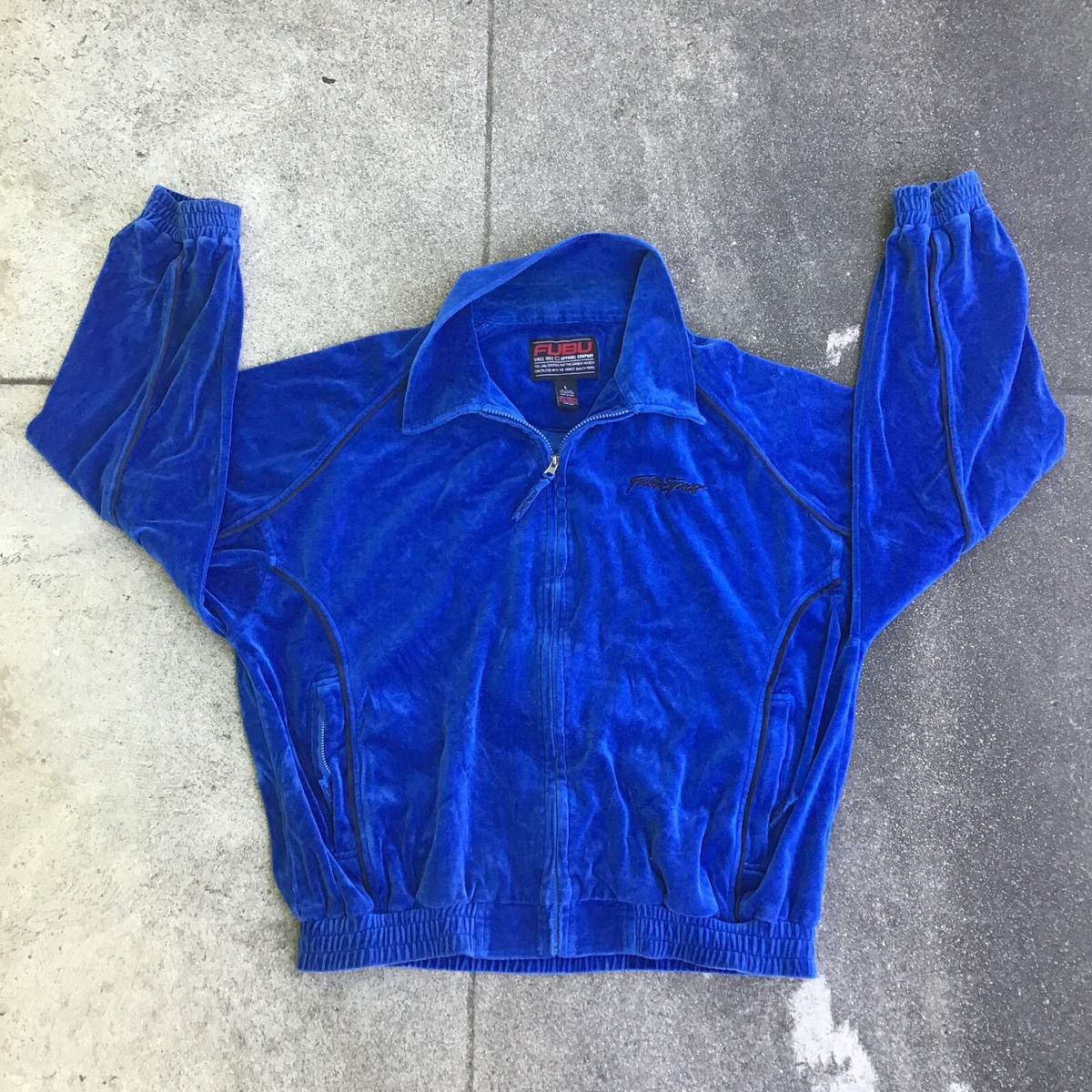 【XXLサイズ】FUBU VELOR TRACK JACKET◆フブ ベロア ◆ FUBU フブ トップス ベロアジャケット。FUBUはアメリカの代表的