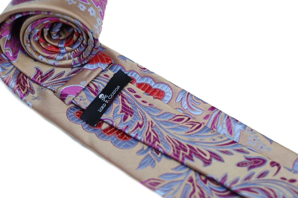 Corbata Lord R Colton Masterworks - Corbata Sanliurfa Toscana Oro Floral Seda - Nueva Foto 4 de 4