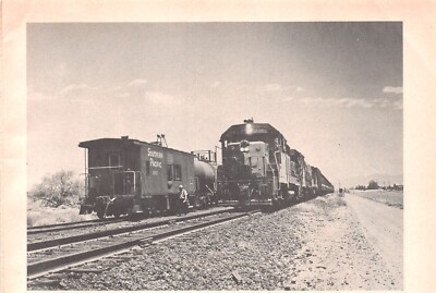 Duval Train Passes Pima Local At Sahuarita AZ On Nogales Branch Vtg Mag Excerpt