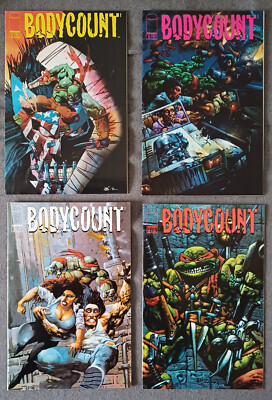 Bodycount #1-4 full run Image 1996 TMNT Simon Bisley Kevin Eastman HTF Key