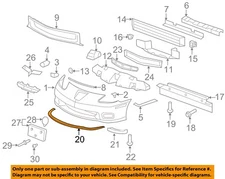 Chevrolet GM OEM 06-13 Corvette-Bumper Spoiler-Valance Panel Lip Chin 15834249