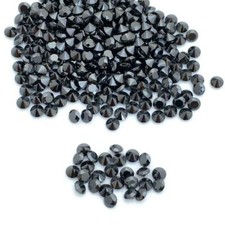 Wholesale Lot 1.5mm Round Facet Natural Black Spinel Loose Calibrated Gemstone