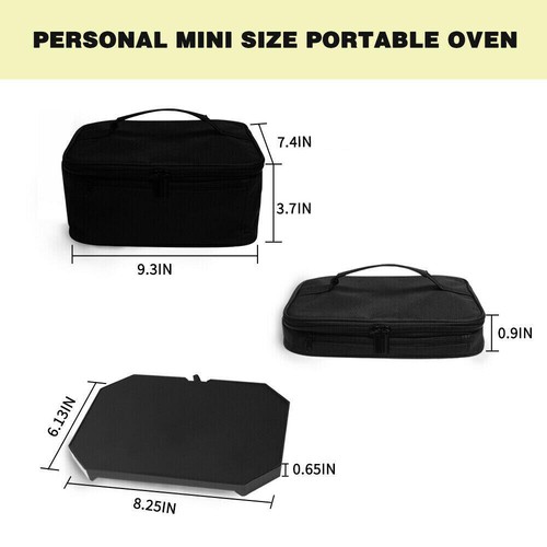 Portable Electric Lunch Box - 12V Car Food Warmer, Heated Oven for Truck/Travel - Foto 3 di 15