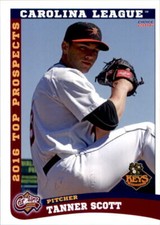 2016 Carolina League Prospects Choice #5 Tanner Scott Warren Ohio Baseball Card