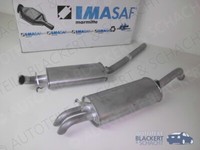 Imasaf Auspuffset Ab Kat für Audi 100+Avant 2.5 TDI C4 90-93|Mitteltopf+Endtopf