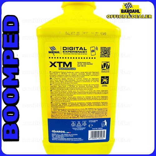 BARDAHL XTM 10 W 30 10 LITRI OLIO SPECIALE ALTE PRESTAZIONI SINTETICO 4T 10BD07 - Foto 2 di 5