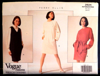 Vogue Patterns 2624 American Designer Perry Ellis size 6-8-10 uncut