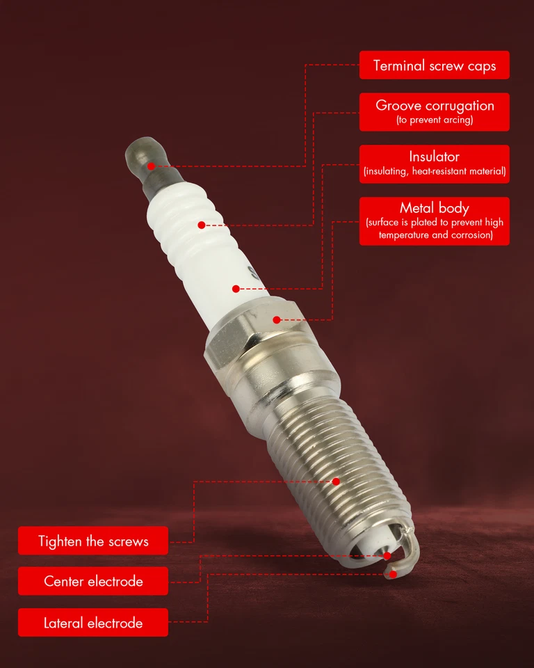 Juego de 6 bujías de iridio para Ford Police Interceptor 2013-2019 sedán 3,5 L V6 Foto 3 de 4