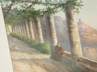 La Pira Original Gouache Framed Painting Listed Capuchin Monastery Amalfi Italy — photo 7