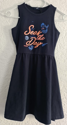 Mädchenkleid, Kleid, Sommerkleid, Freizeitkleid, Größe 134, blau, MEXX
