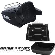 King Trunk Pad Rack &Base Plate Fit For Harley Street Glide 14-25