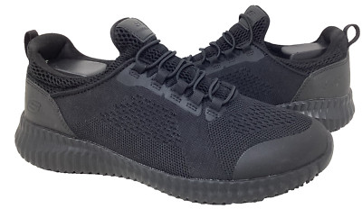 Skechers Women's Work RF Cessnock Carrboro SR Slip On Shoes Black Size:10 206O