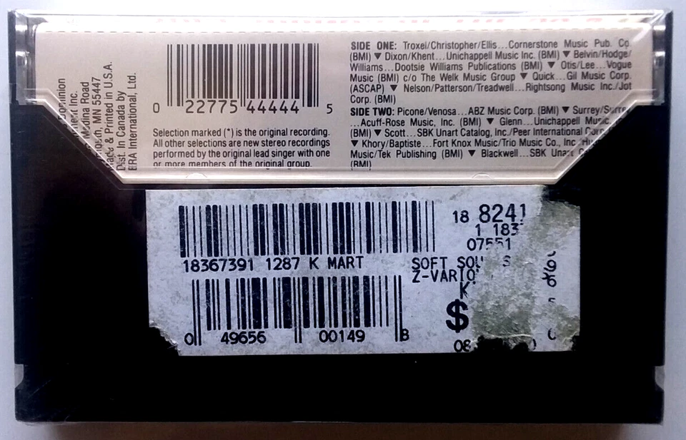 Vintage 1988 Soft Sounds Of The 50’s Audio Cassette Tape SEALED NEW - Image 2 of 3