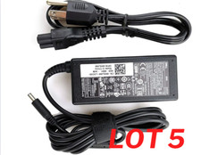 5X DELL 65W PA-12 Inspiron 6TM1C AC Adapter LA65NS2-01 SMALL TIP CHARGER 4.5mm
