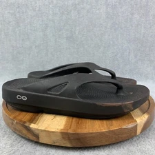 OOFOS Ooriginal Sandals Womens Size 8 Black Recovery Lightweight Thong Flip Flop