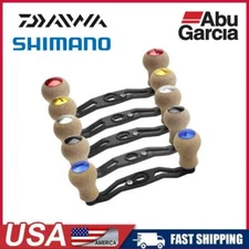 Shimano Daiwa Abu Lew's Okuma reel carbon fiber handle rubber cork knobs 105mm