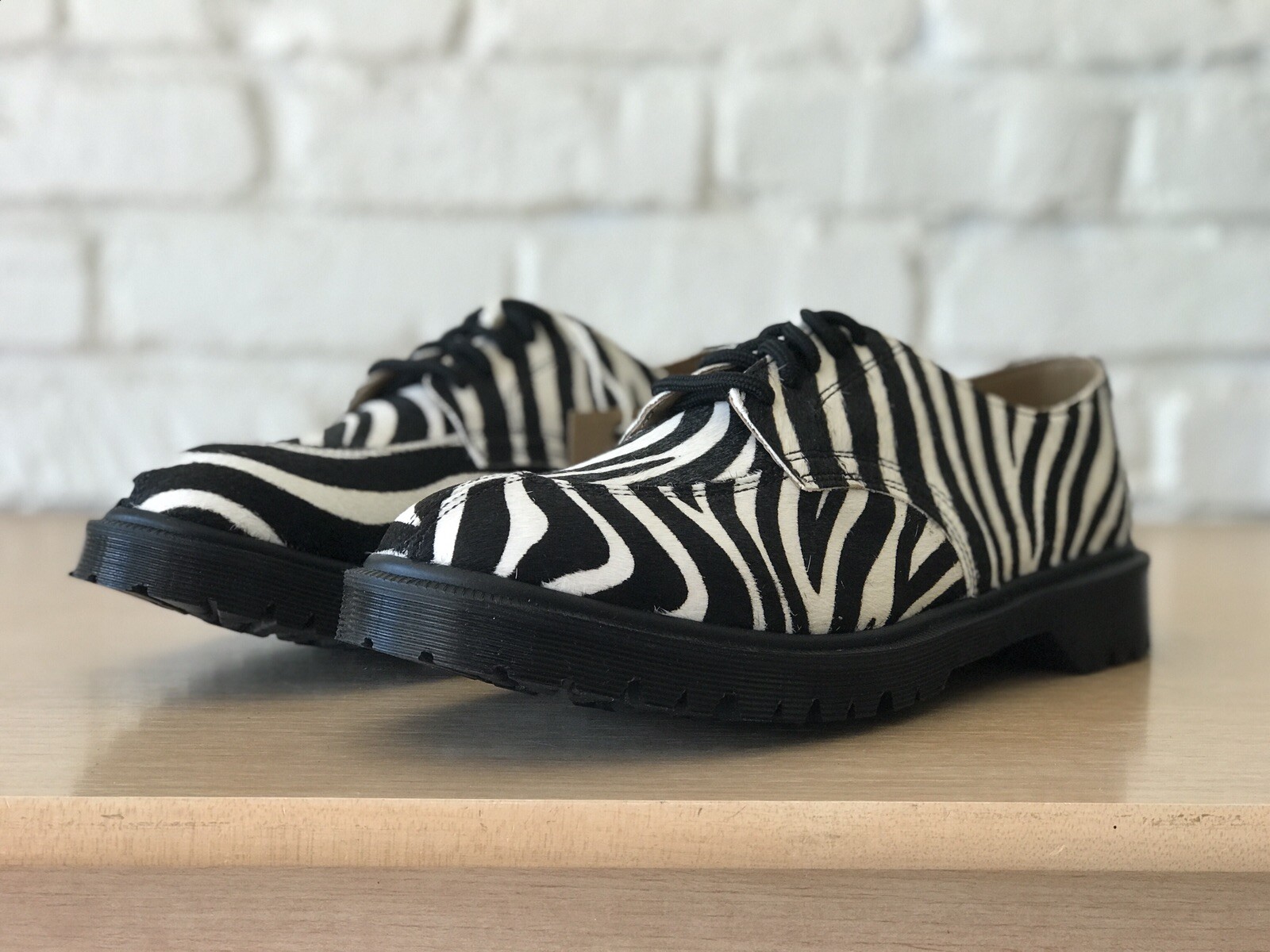 2046 Supreme HO x Dr. Martens Split Toe 5-Eye Zebra Black White Oreo Men Size 9 image 7