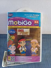 NEW Vtech Mobigo 3-5 Years Disney Jake Never Land Pirates 5 Learning Games