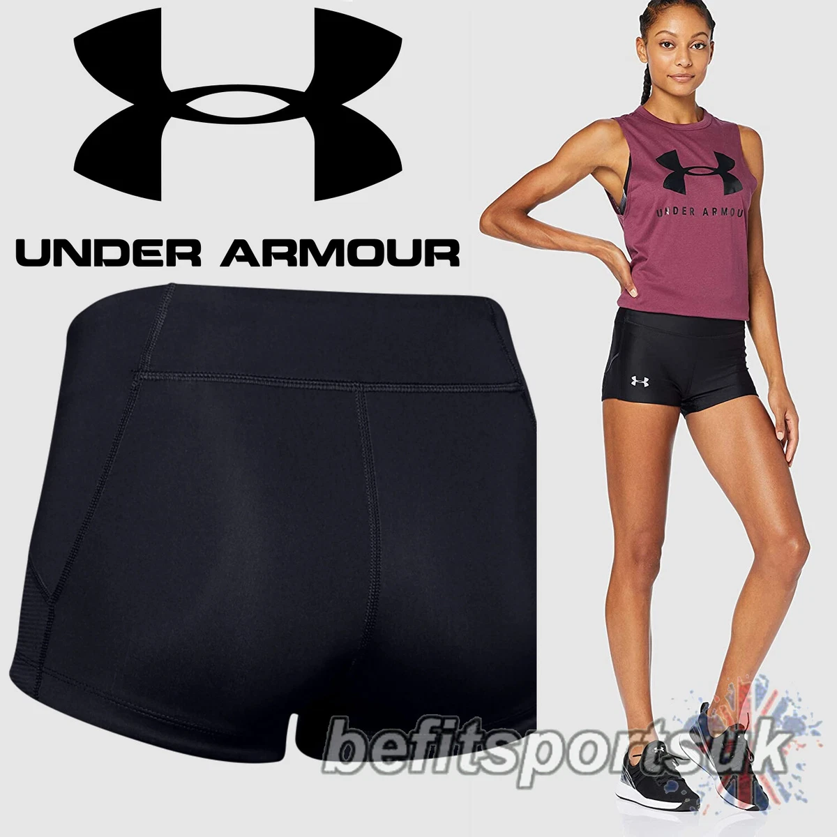 UNDER ARMOUR COMPRESSION SHORT TIGHT WOMENS LADIES RACER RUNNING