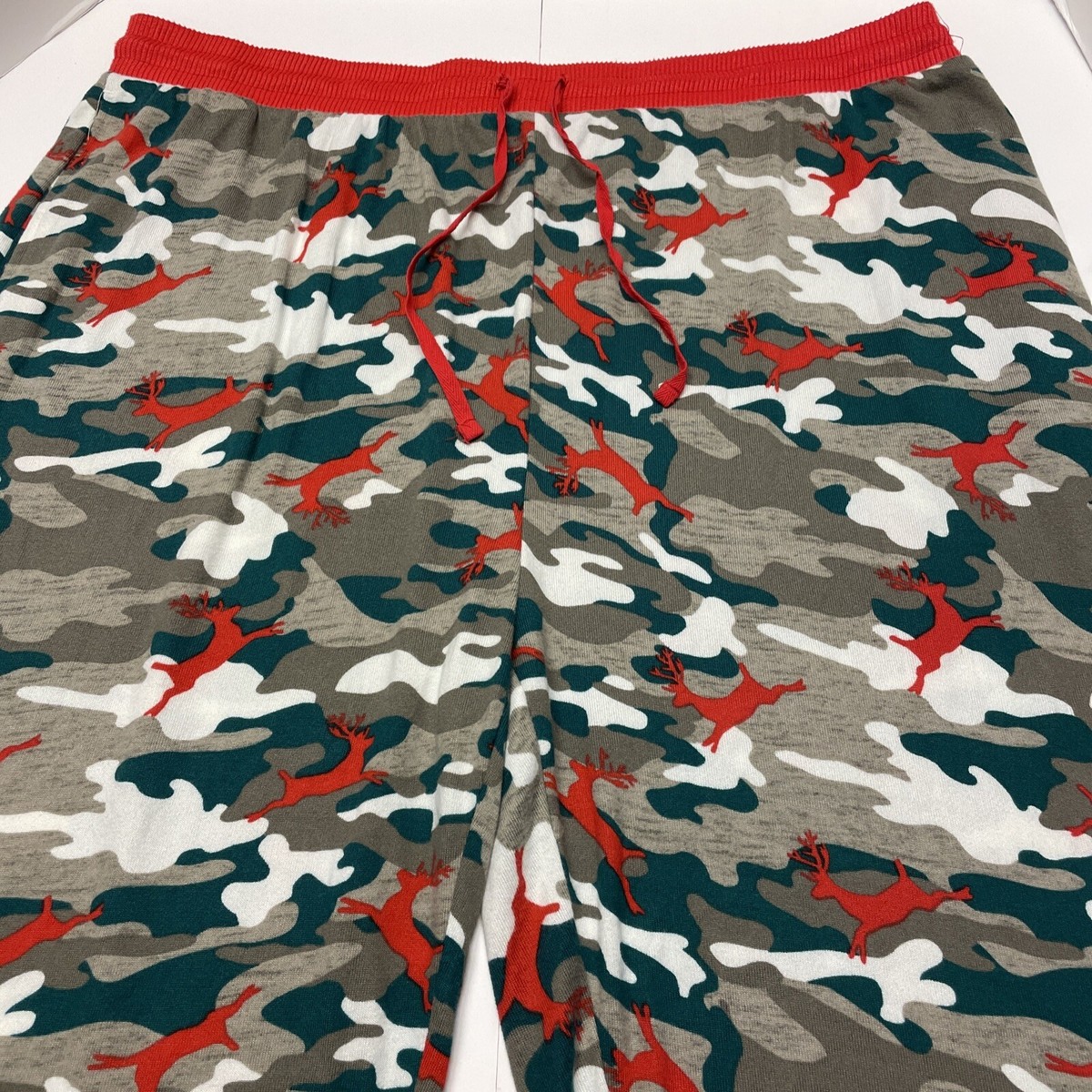 Pajamarama Men's Big Tall Reindeer Camo Pajama Pants Bottoms