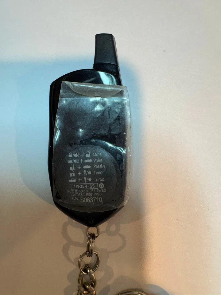 OEM COMPUSTAR KEYLESS ENTRY REMOTE CAR STARTER KEY FOB 1WG5R-SS VA5JR961-1WSS - Image 3 of 4