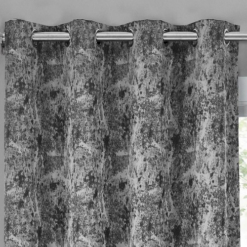 Bali Set of 2 100% Blackout Curtains Upscaled Abstract Thermal Insulated Grommet - Picture 14 of 14