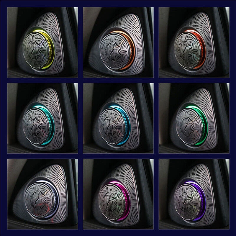 64 Colors 3D Rotation Speaker Tweeter Set for Mercedes Benz W213 E Class E300 — 第 3/4 张图片