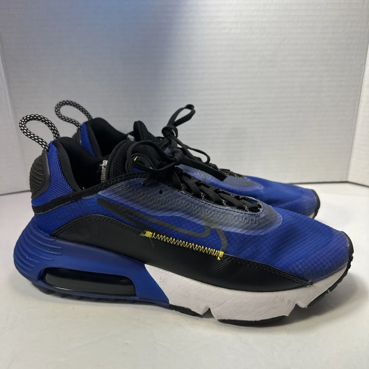 Mens Nike Air Max 2090 Hyper Blue Black White Sneakers CV8835 400 Size 7.5 EUC
