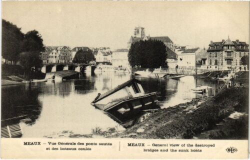 CPA Meaux Vue Generale des ponts sautes FRANCE (1289613) - Bild 1 von 2