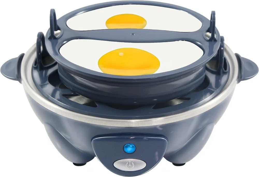 7-Egg Rapid Electric Egg Cooker for Hard-Boiled & Poached 7-Egg Rapid Electric Egg Cooker for Hard-Boiled & Poached