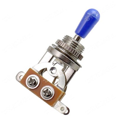 1 Pcs 3 Way Toggle Switch Blue Knob Chrome High Quality Electric Guitar Parts Ebay