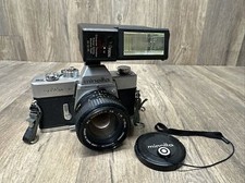 Vintage MINOLTA SRT MC-II 35mm SLR FILM CAMERA MD Rokkor-X 50mm 1:1.4 LENS Japan