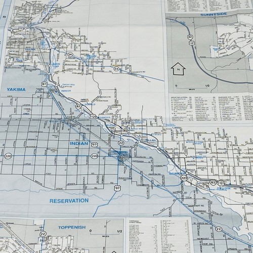 Vintage Pasco Richland Kennewick City Map 1995-95 Edition Seager Map Co. - Picture 10 of 14