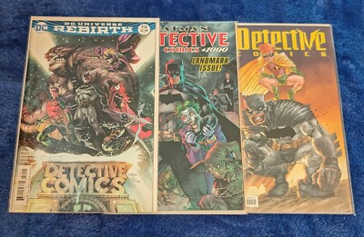 Detective Comics #1000 X2 and #934 (#1 of DC Rebirth) Comic Lot Brand New Unopen