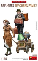 Miniart 38086 Refugees Teachers Family MaßStab 1/35