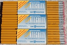 Vintage 36 (3 Sleeves of 12) Sanford Integrity Pencils HB No 2 Wood Made in USA