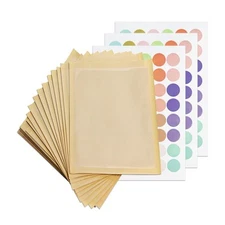 100 PCS 5.1x7.5 inch Brown Bakery Bags with Window for Cookies Pastries