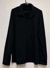 Icebreaker Merino Men  s Black Long Sleeve Button Down Collared Shirt Sz L