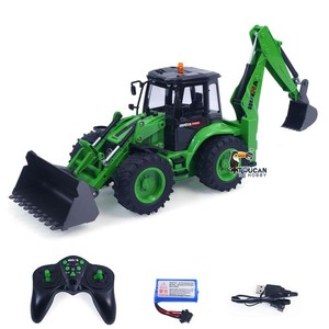 HUINA 1/14 Scale 1579 Remote Control Backhoe Excavator 2.4G 9CH RC Toys Loader