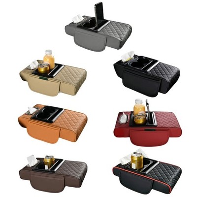 Car Center Consoles Protectors Cover Thicken Armrest Box Cushions PU Leather Mat