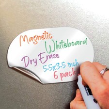 iSYFIX Magnetic Dry Erase Whiteboard Notes - 5.5 x 3.5 inch, 6 Pack, Ellipse ...