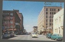 BILLINGS MONTANA POST CARD FIRST AVENUE NORTH DOWNTOWN VIEW