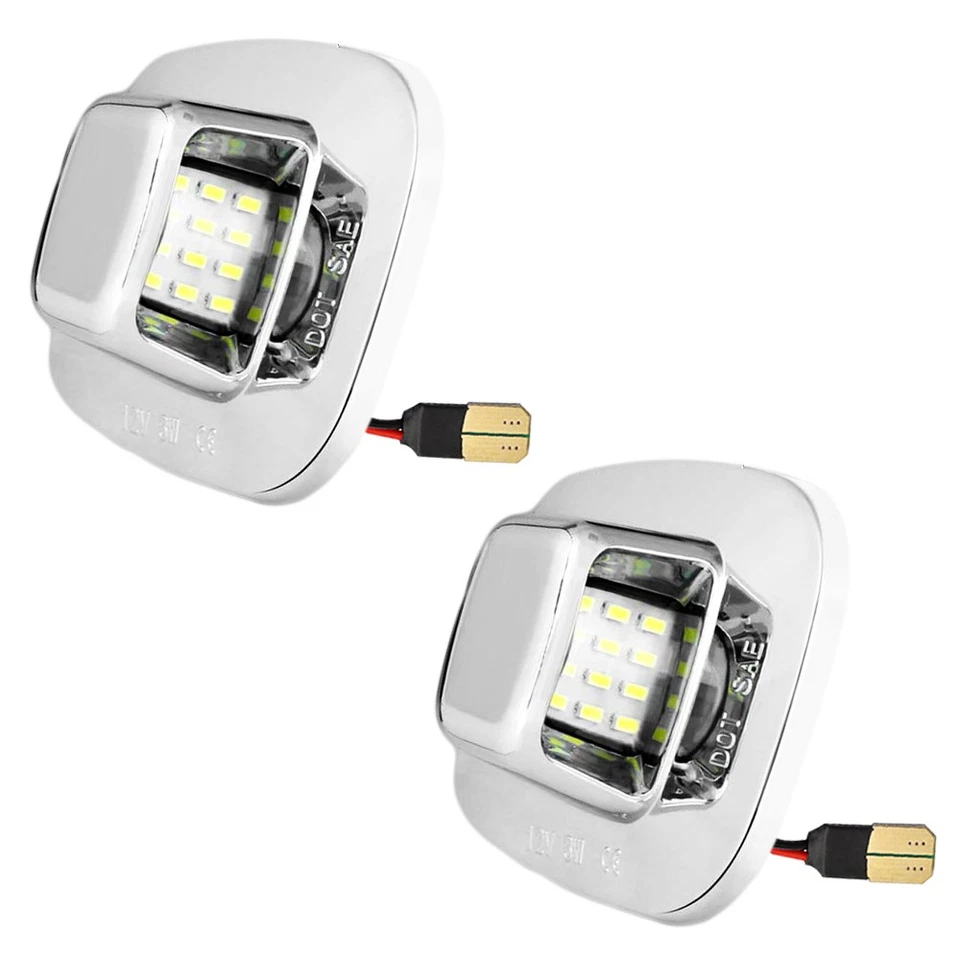 For Chevy 88-00 C/K 2500 1500 BRIGHT WHITE LED License Plate Light Tag Lamp D - Image 3 of 4