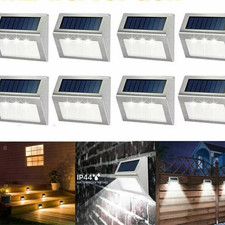 Super Bright Solar Powered Door Fence Wall Lights Led Outdoor Garden Lighting