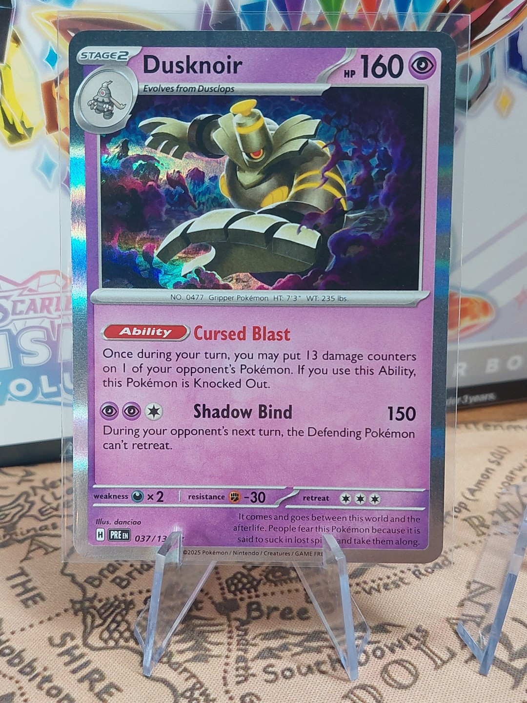 Dusknoir Holo 037/131 Prismatic Evolutions Pokemon Nm