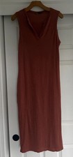 Prana Foundation Midi Dress Size S Sleeveless V Neck Modal Jersey Stretch