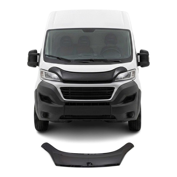 Motorhaube Deflektor Insekten Steinschlagschutz FüR Fiat Ducato 2014-2026 Dunkel-image